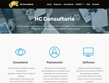 Tablet Screenshot of hcconsultoria.com.br